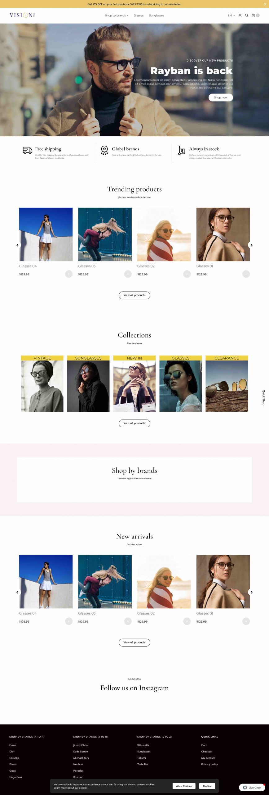 Vision 770 Website